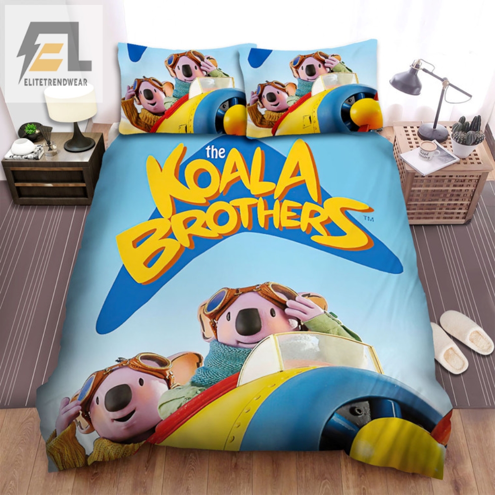 Fly High With Koala Bros Duvet  Quirky Kids Bedding Set