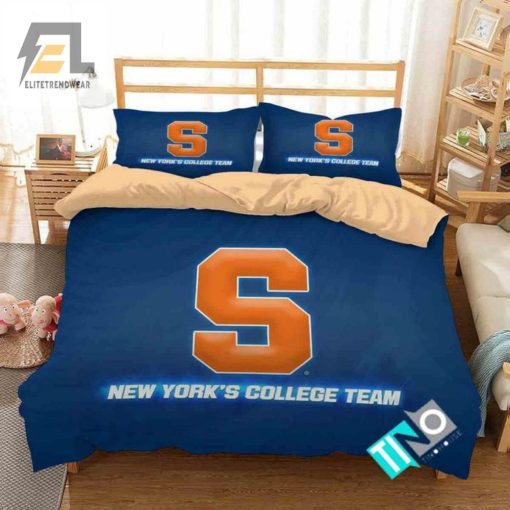 Dream Big With Syracuse Orange Quirky College Bedding Set elitetrendwear 1 1