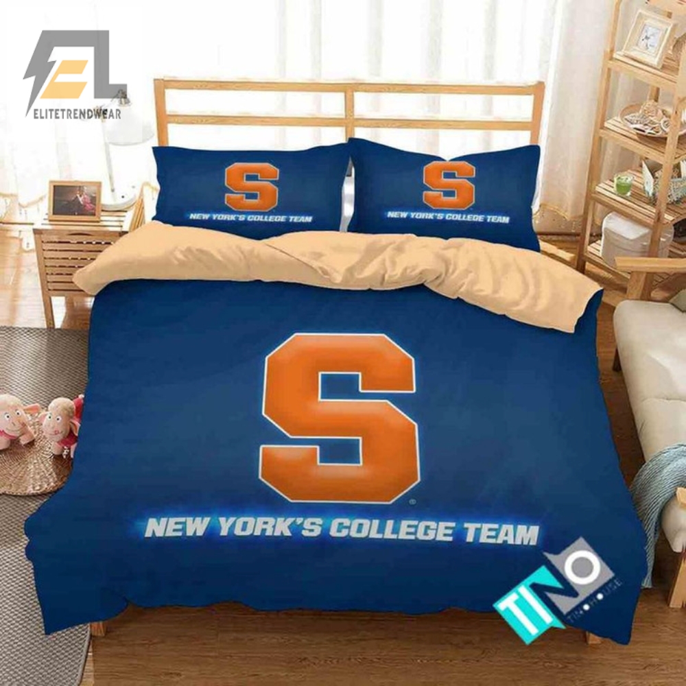Dream Big With Syracuse Orange  Quirky College Bedding Set