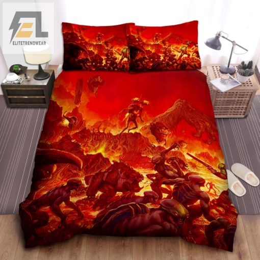 Doom Slayer Bedding Slay Your Sleep With Epic Bedding Sets elitetrendwear 1