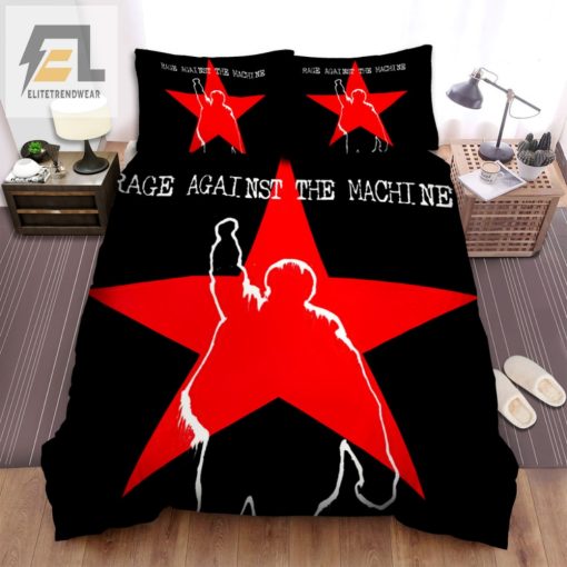 Rock Your Sleep Rise Against Red Star Bedding Set elitetrendwear 1