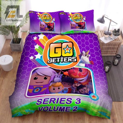 Jetting Into Lunar Dreams Funny Go Jetters Bedding Set elitetrendwear 1 1