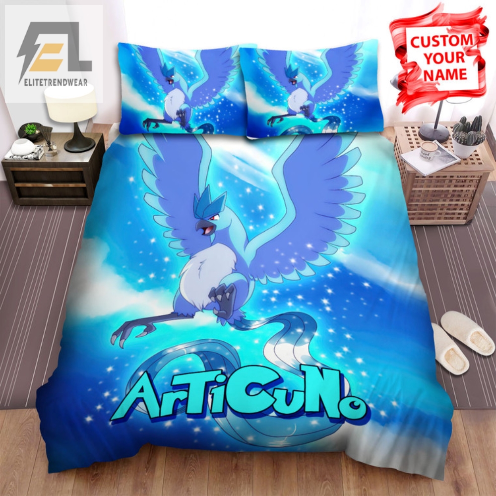 Catch Zzzs With Articuno Sparkling Blue Bedding Magic
