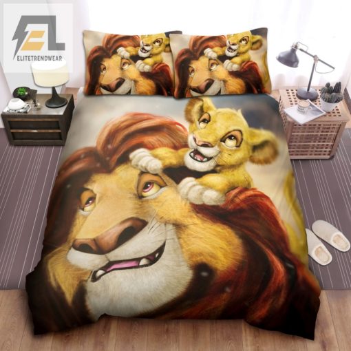 Roaring Sleep Lion King Dad Cub Bedding Set elitetrendwear 1 1