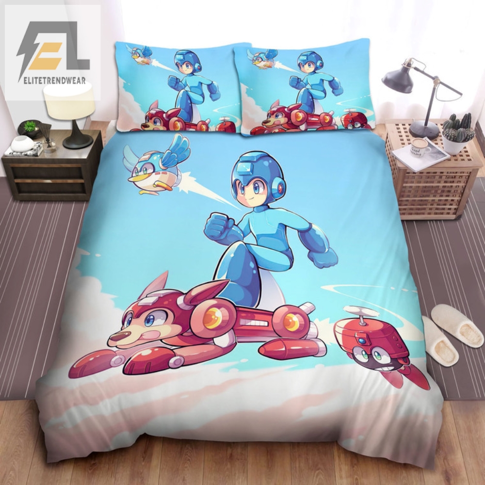 Sleep Like A Superhero Mega Man  Friends Bedding Set