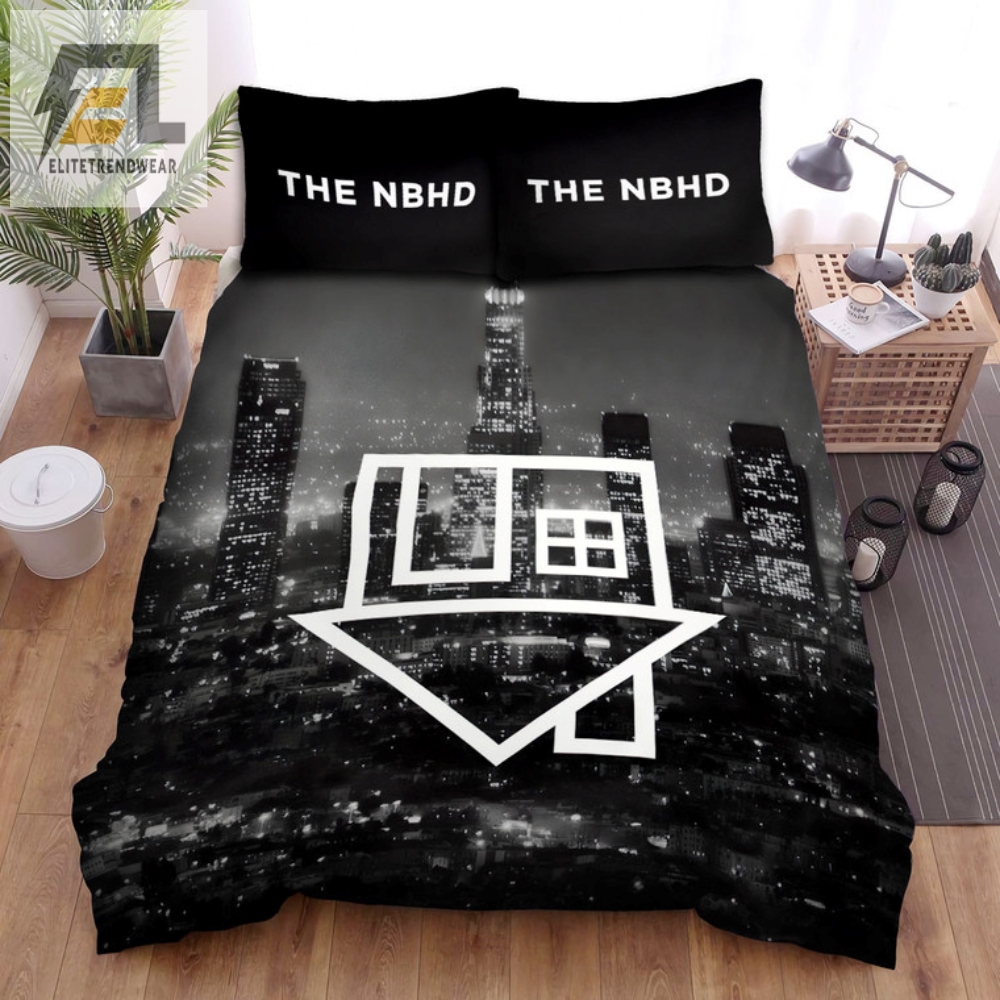 Sleep Tight In Night City Quirky Neighbourhood Duvet Set