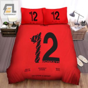 Cuddle With 12 Monkeys Hilarious Poster Bedding Set elitetrendwear 1 1