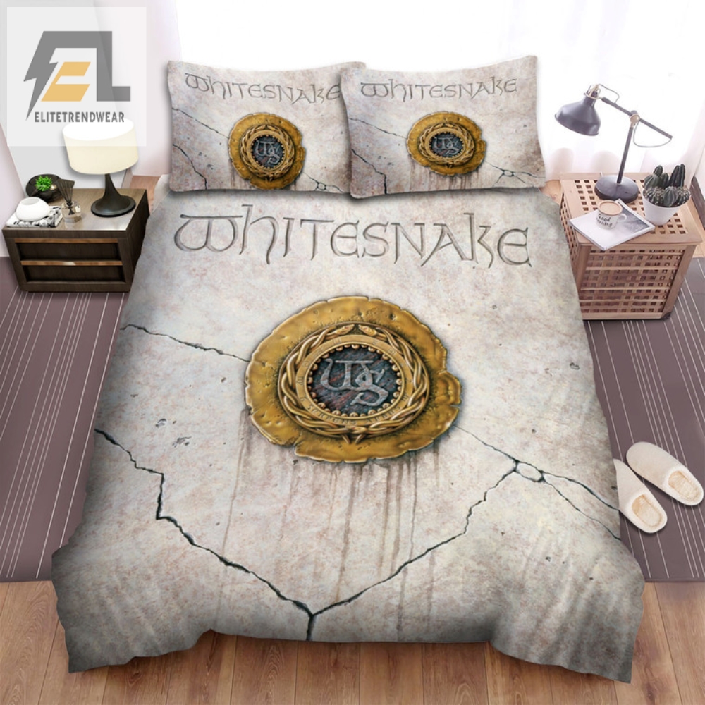 Sleep With Whitesnake Wallcrashing Bedding Set Extravaganza