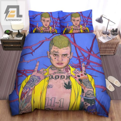 Get Cozy With Lil Peep Thorns Giggles Bedding Set elitetrendwear 1