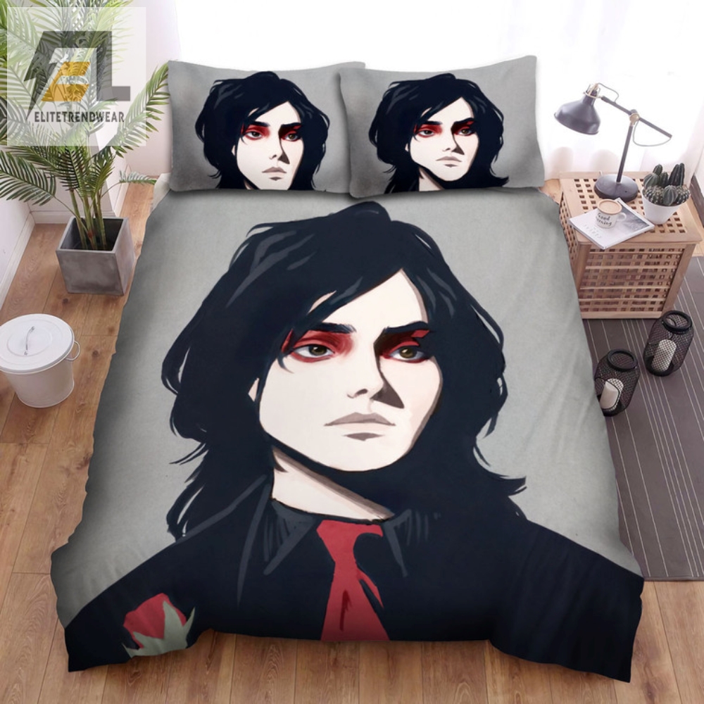 Sleep With Gerard Way Funny Mcr Emo Bedding Set