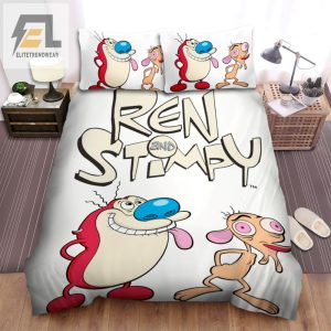 Quirky Ren Stimpy Digital Bedding Unique Hilarious elitetrendwear 1 1