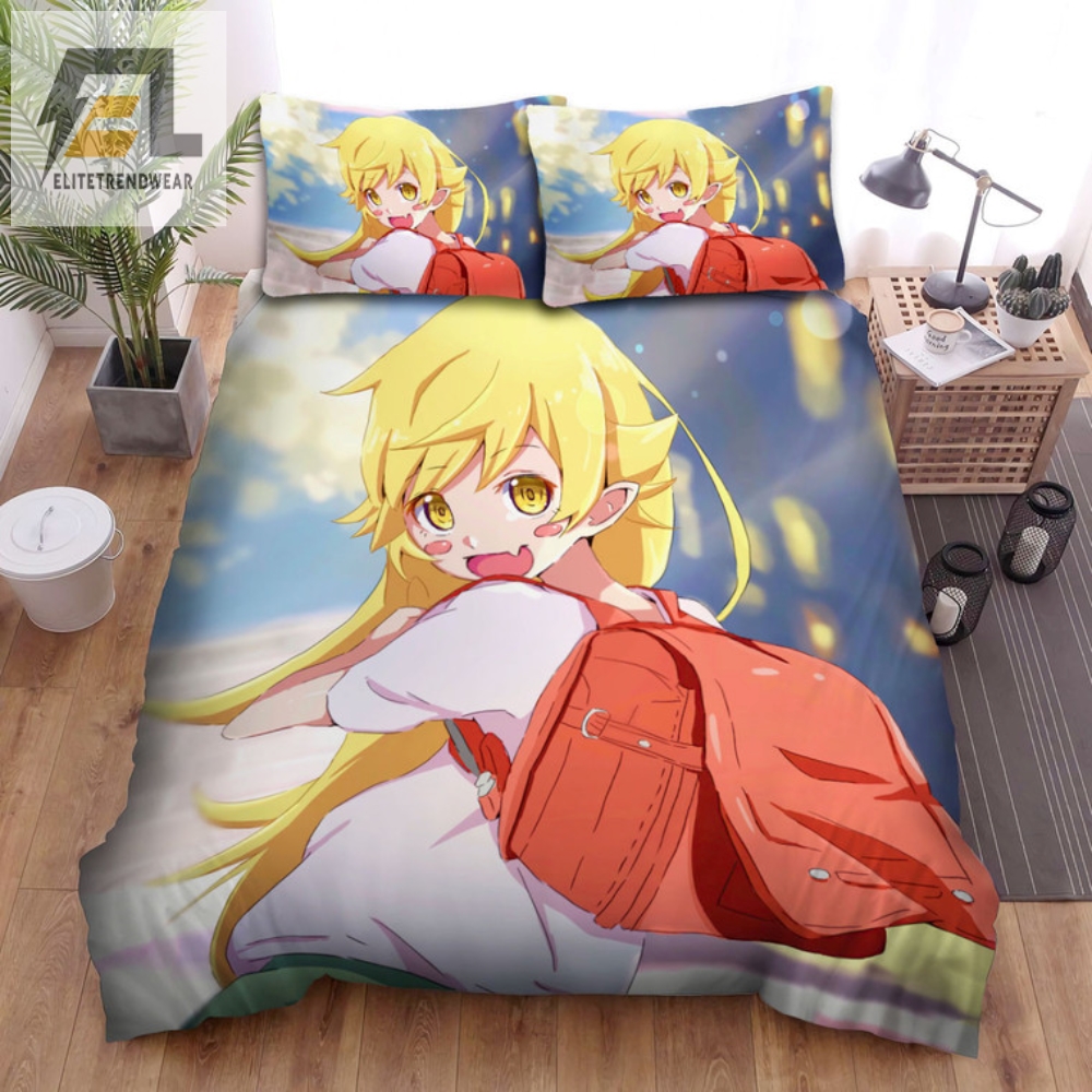 Sleep With Shinobu  Hilarious Monogatari School Bed Set