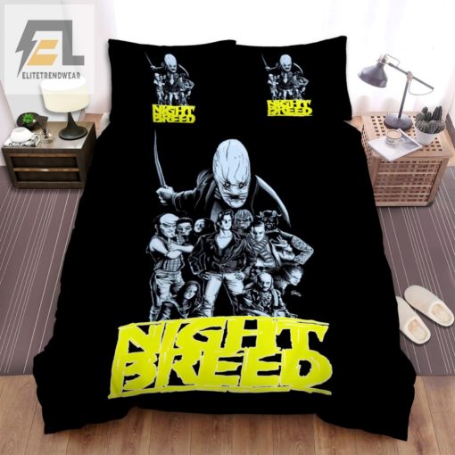 Snuggle With Nightbreed Quirky Black White Art Bedding elitetrendwear 1