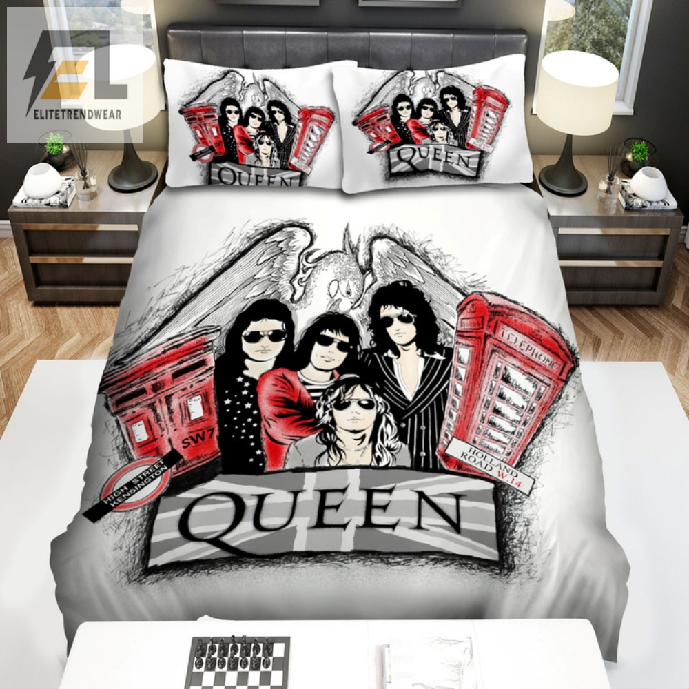 Rock On In Bed  Queen Band Duvet Set From England
