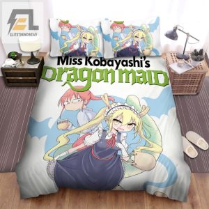 Snuggle With Kanna Kobayashi Quirky Dragon Maid Bedding elitetrendwear 1 1
