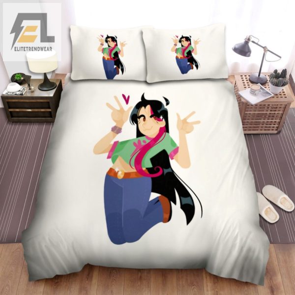 Snuggle With Juniper Lee Cute Comfy Comic Bedding Sets elitetrendwear 1