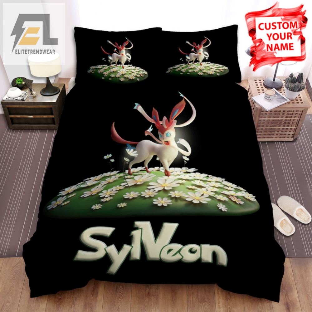 Catch Zzzs Quirky Sylveon  Daisy 3D Bedding Bliss