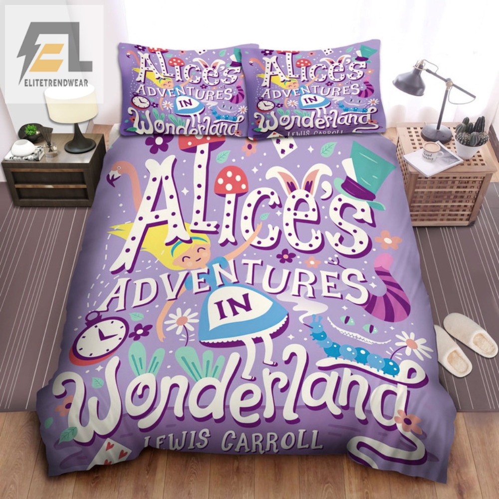 Quirky Alice In Wonderland Bedding Dream With A Smile elitetrendwear 1