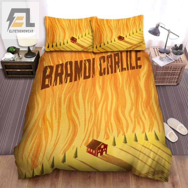 Snuggle With Brandi Carlile Fiery Fun Duvet Bedding Set elitetrendwear 1