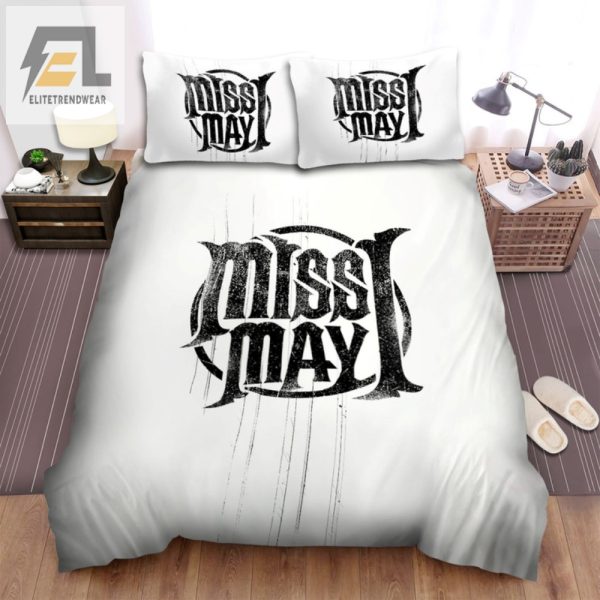 Sleep Metal Miss May I Logo Bedding Set Rock Your Dreams elitetrendwear 1 1