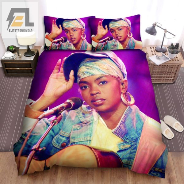 Sleep Like A G Lauryn Hill Rapper Bed Sheets Duvet Set elitetrendwear 1