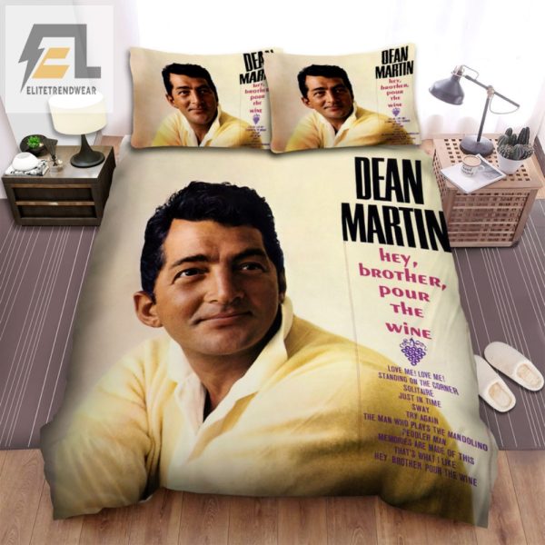Snuggle With Dean Martin Wine Album Bedding Set Sale elitetrendwear 1