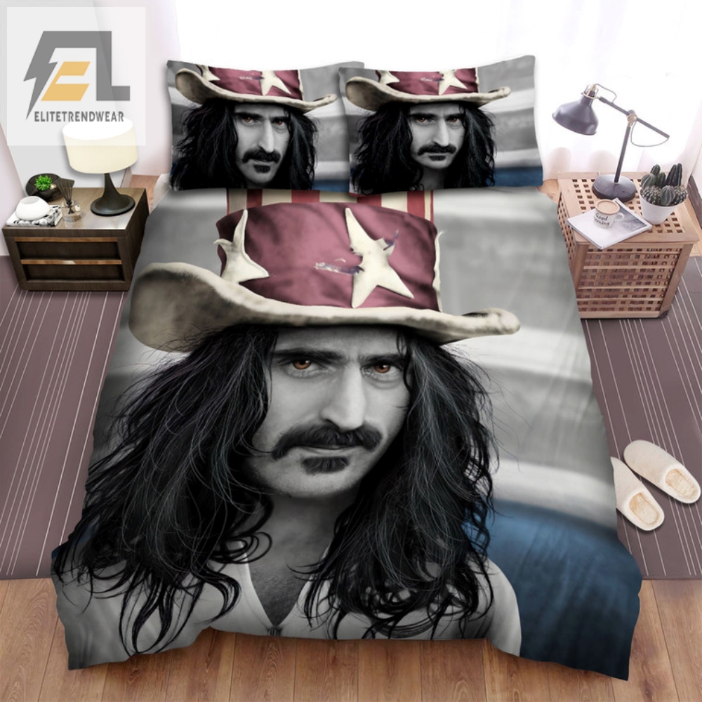 Rock Your Bed With Frank Zappa Hat Bedding Sets  Unique  Fun