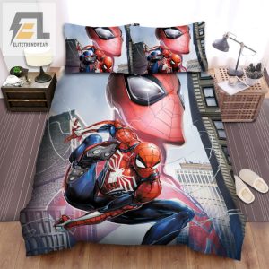 Snuggle With Spidey Hilarious Spiderman City Bedding Set elitetrendwear 1 1