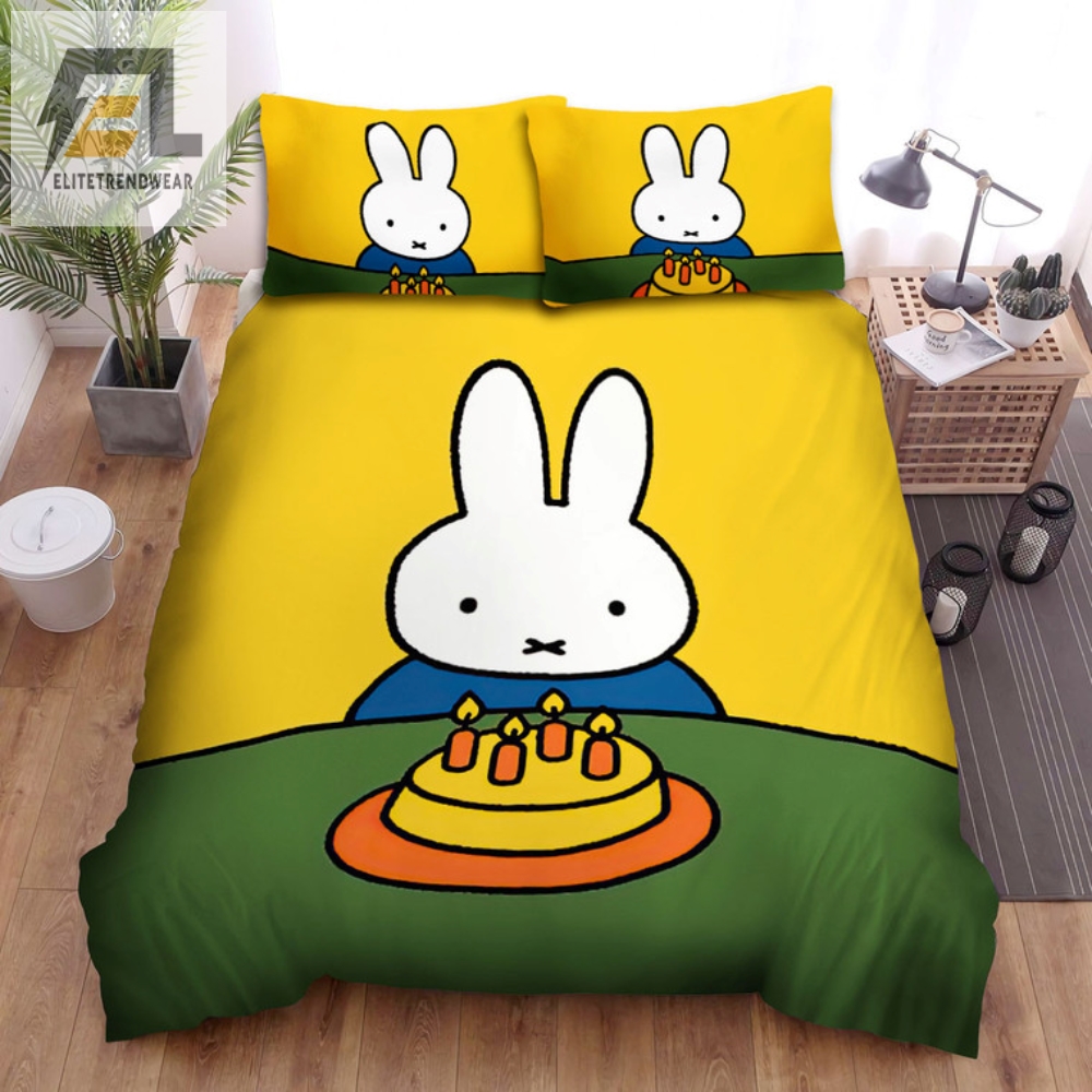 Miffy Birthday Cake Bed Sheets  Sweet Dreams Await