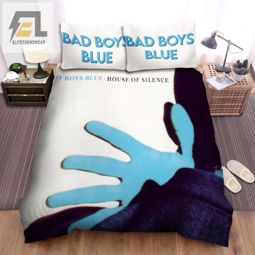 Sleep With Bad Boys Blue Silencing Snores Bedding Set