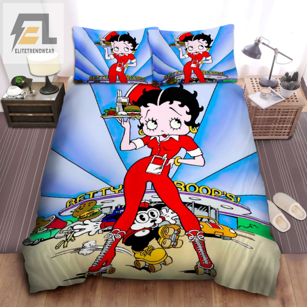 Quirky Betty Boop Skating Bedding  Dream On Wheels