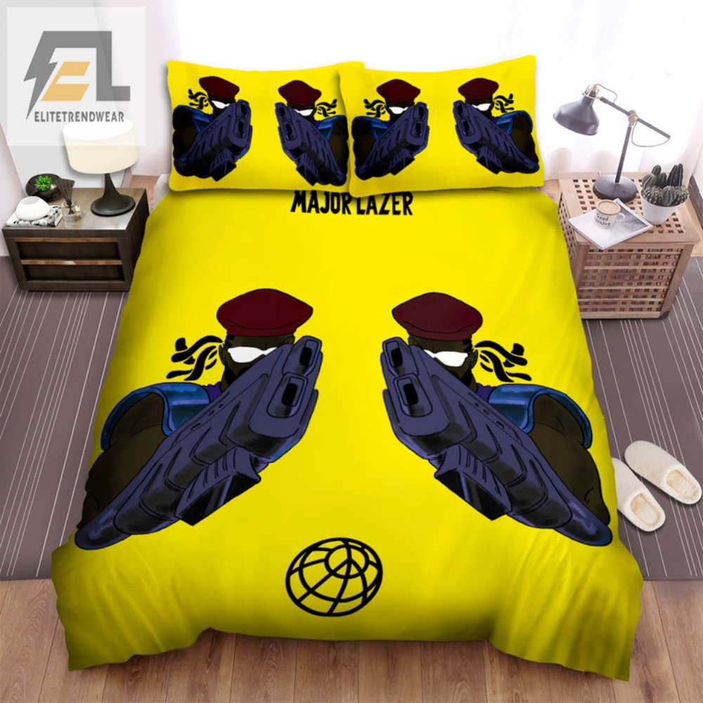 Sleep Like Major Lazer Epic Music Bed Sheets  Duvet Set