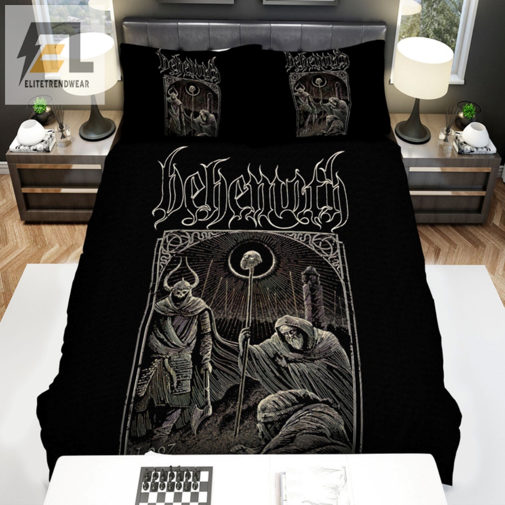 Sleep Under A Behemoth Moon  Quirky Comforter Set