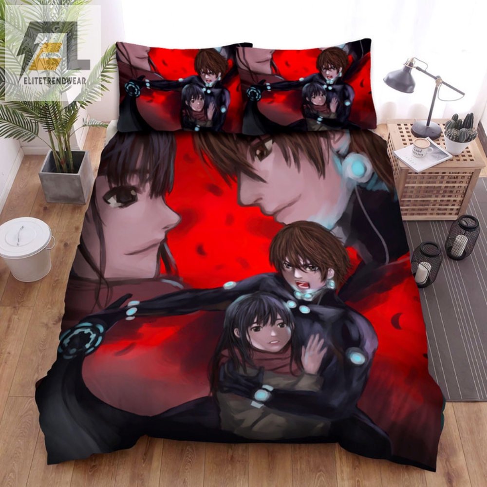 Snuggle With Gantz Love Fun Romantic Bed Sheets Set elitetrendwear 1