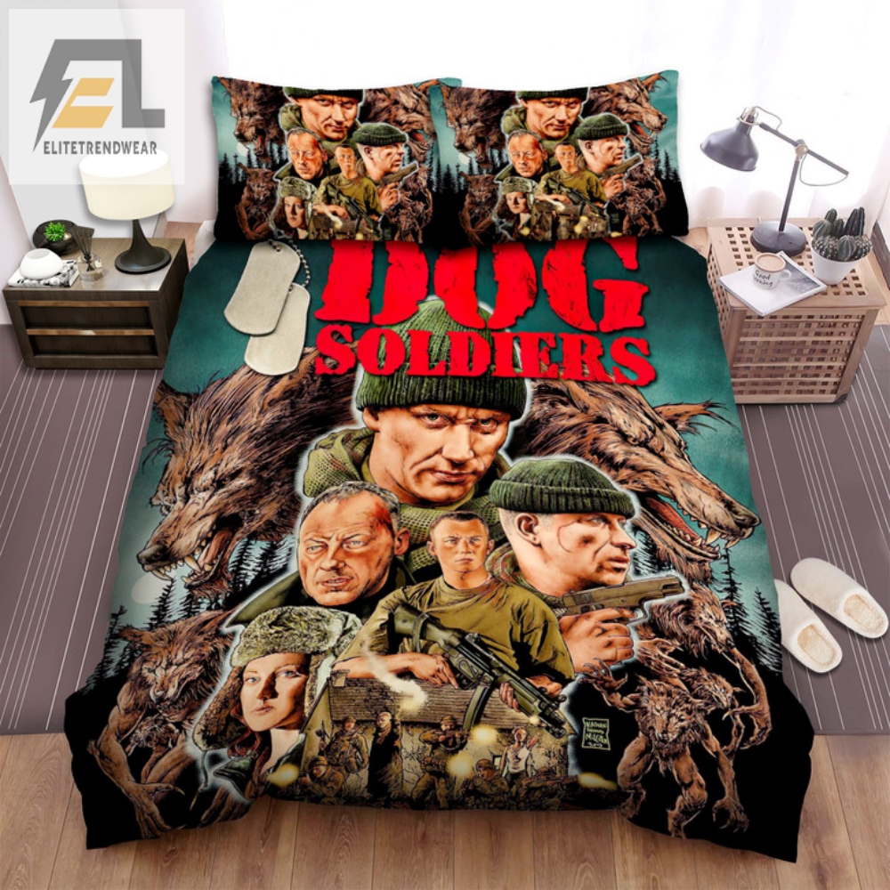 Dog Soldiers Duvet  Hilarious  Unique Bedding Set