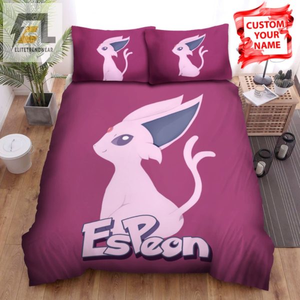 Sleep With Espeon Quirky Art Bedding Sets For Dreamers elitetrendwear 1