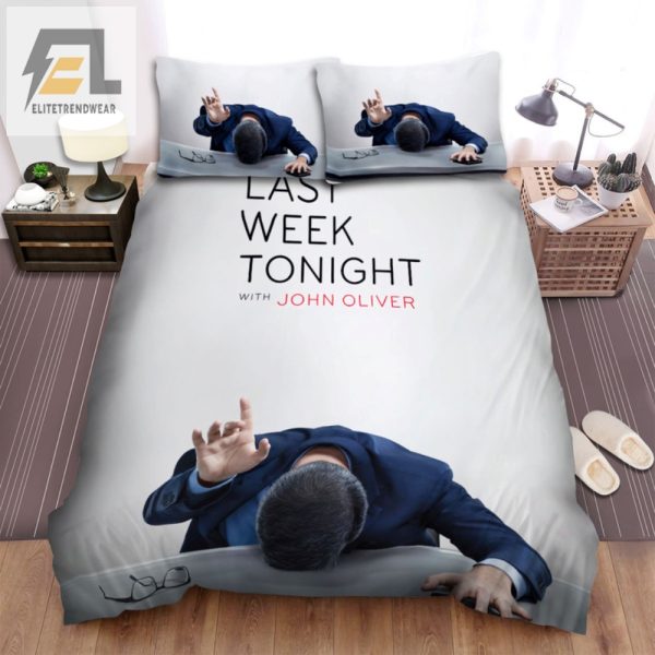 Comedian Style John Oliver 2014 Bedding Set Laugh In Bed elitetrendwear 1