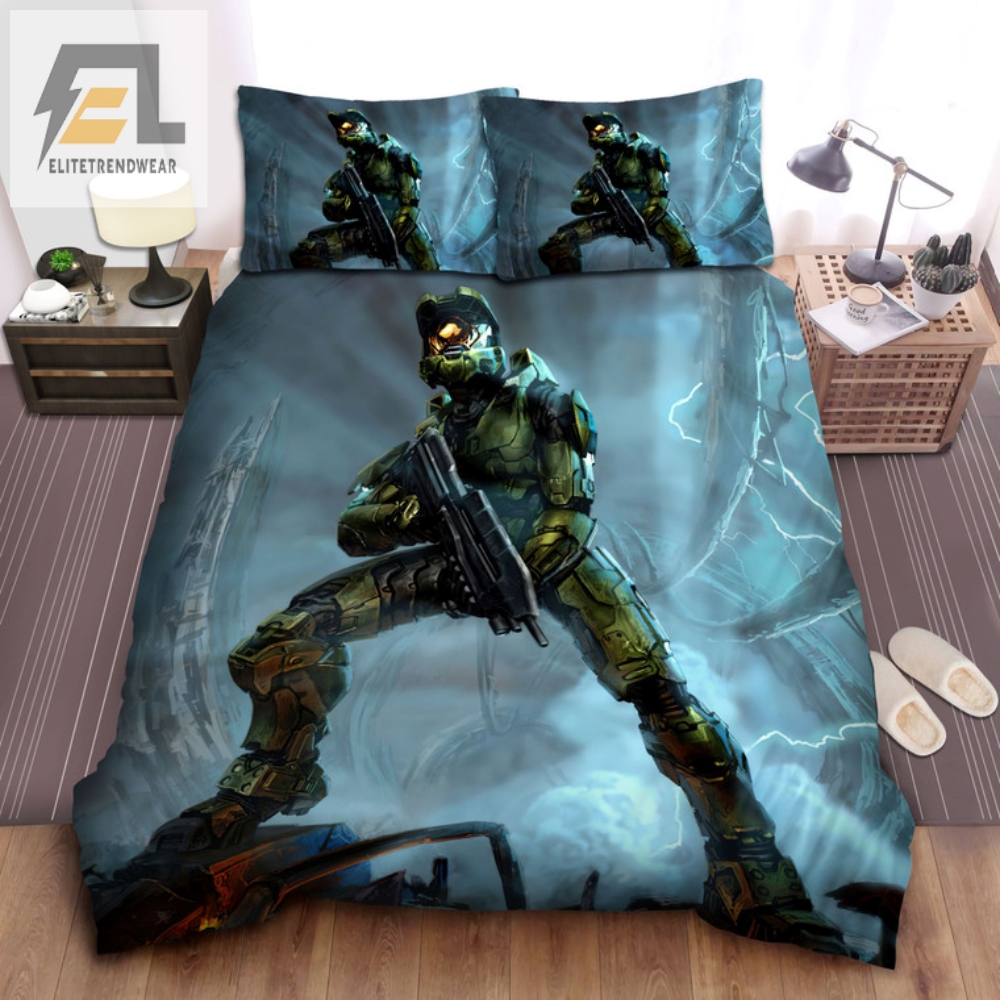 Dream In Halo Epic Artinspired Bedding For Gamers