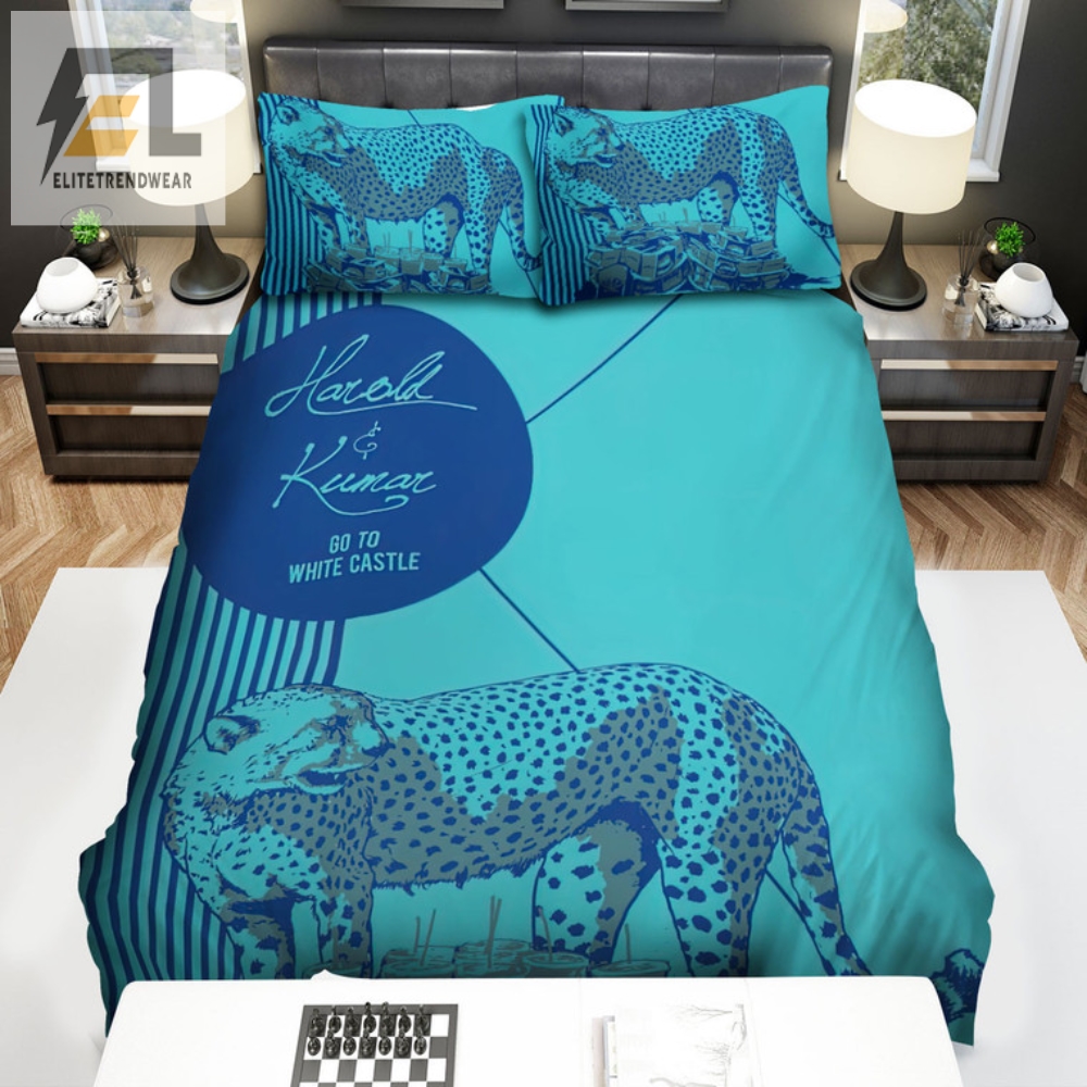 Quirky Harold  Kumar White Tiger Bedding  Laugh In Comfort