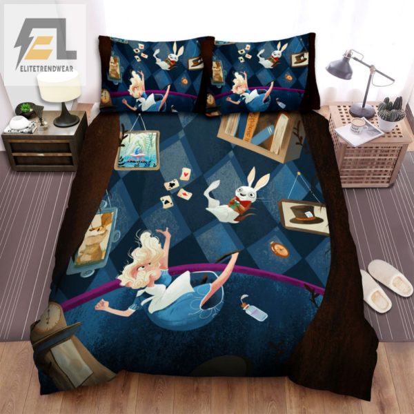 Trippy Alice Bed Set Dive Into Wonderland Dreams Tonight elitetrendwear 1 1