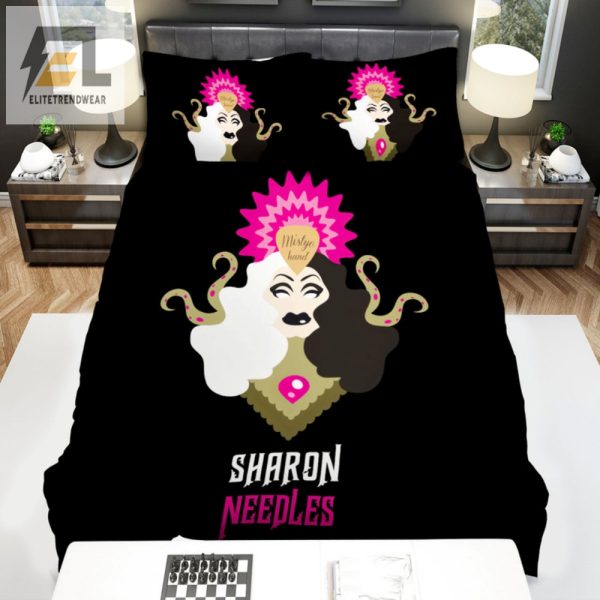Spook Up Your Sleep Sharon Needles Hand Art Bedding Set elitetrendwear 1 1