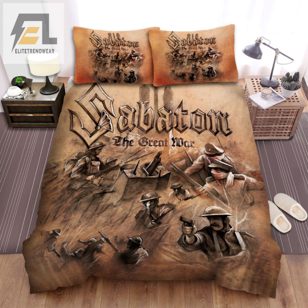 Rock Out In Bed Sabaton War Art Duvet Cover Set