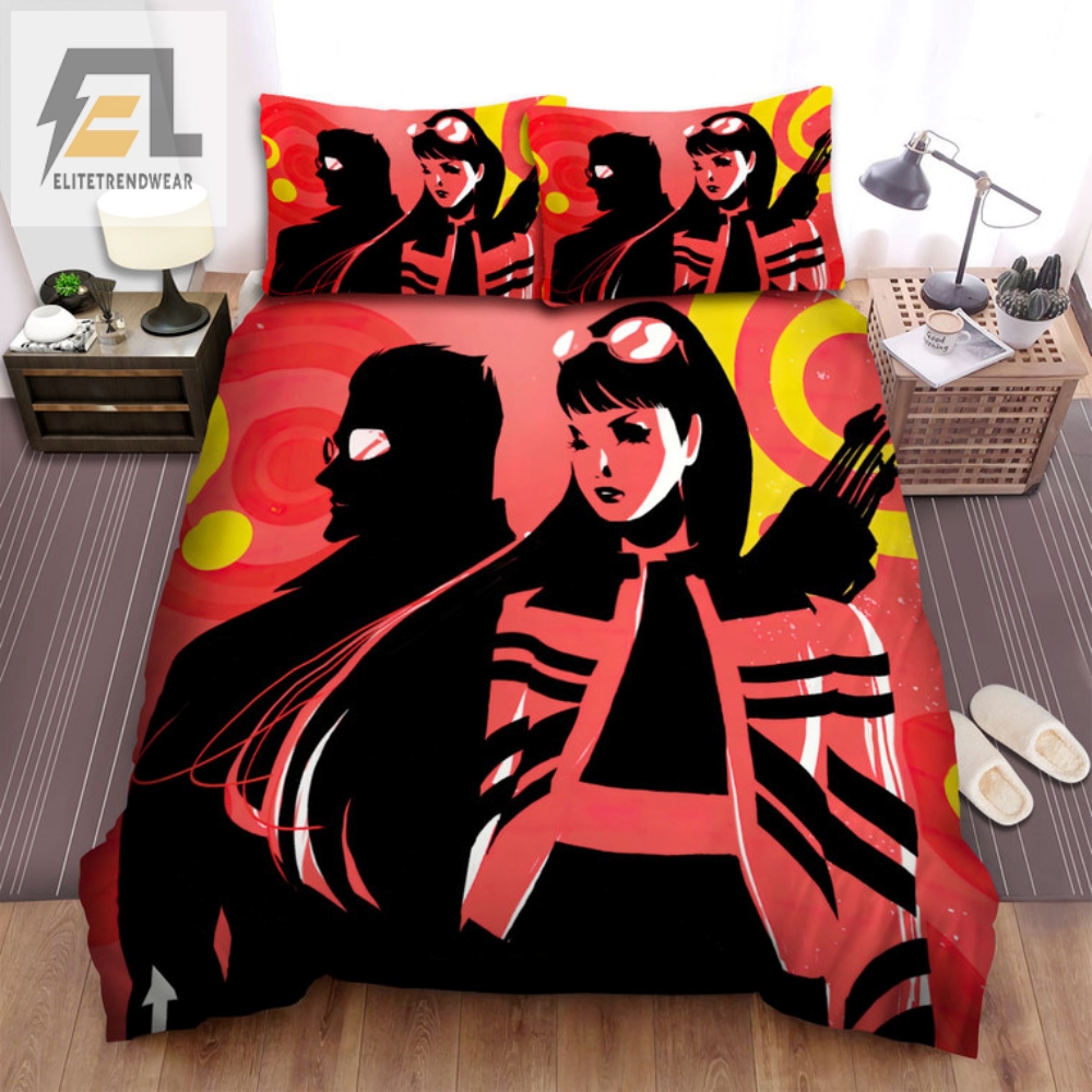 Snuggle Like A Superhero Hawkeye Comic Bed Sheets