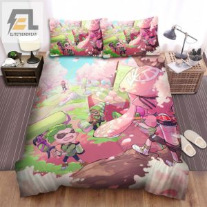 Splatoon Spring Bed Sheets Wacky Whimsical Bedding Set elitetrendwear 1 1