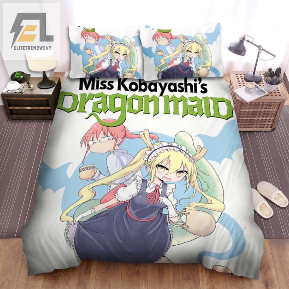 Quirky Kanna Comfort Dragon Maid Bedding Set For Laughs  Love