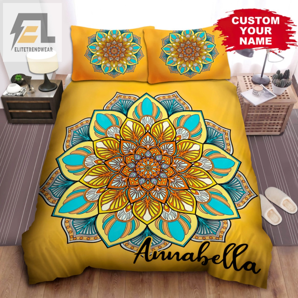 Dream In Sacred Geometry Quirky Mandala Bedspread Set