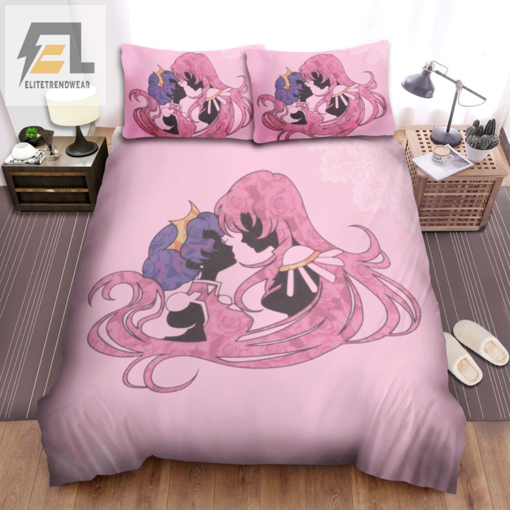 Sleep Like Utena  Anthy Epic Pinkpurple Bedding Set