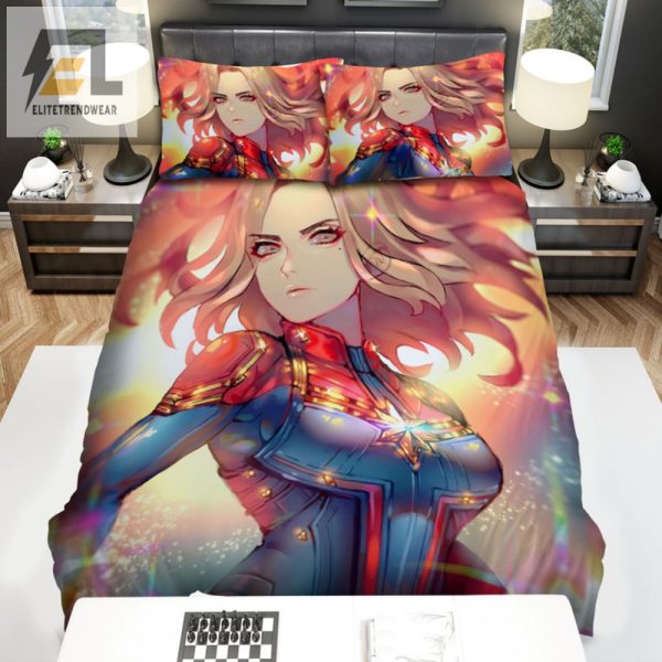 Marvelous Dreams Captain Marvel Fanart Bedding Sleep Super elitetrendwear 1 1