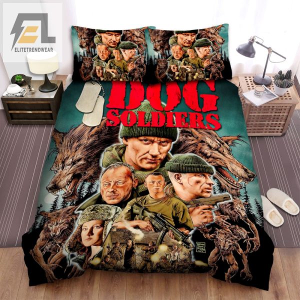 Doggone Cozy Unique Soldiers Art Bed Sheets Duvet Set elitetrendwear 1