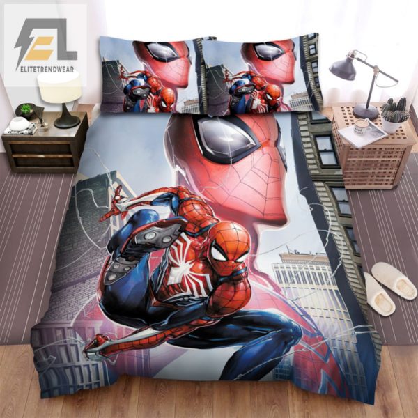 Swing Into Sleep Spiderman City Bedding Sets Sale elitetrendwear 1